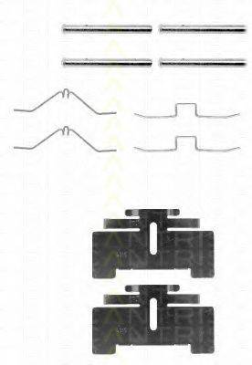 TRISCAN 8105101244 Комплектуючі, колодки дискового гальма