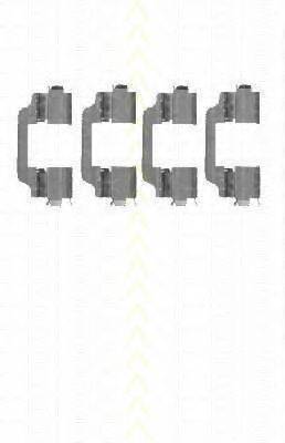 TRISCAN 8105101645 Комплектуючі, колодки дискового гальма