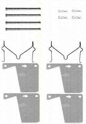 TRISCAN 8105161393 Комплектуючі, колодки дискового гальма