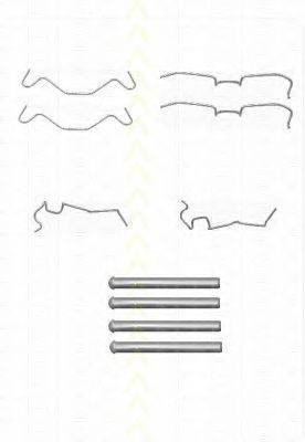 TRISCAN 8105411606 Комплектуючі, колодки дискового гальма