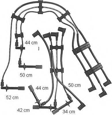 BERU ZE732 Комплект дротів запалювання
