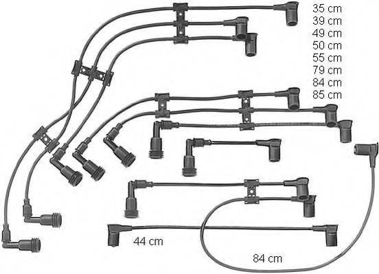 BERU ZE906 Комплект дротів запалювання