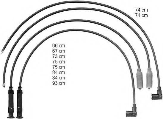 BERU ZEF1006 Комплект дротів запалювання