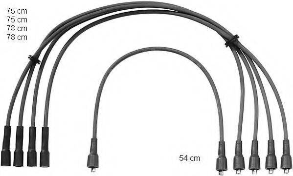 BERU ZEF1011 Комплект дротів запалювання