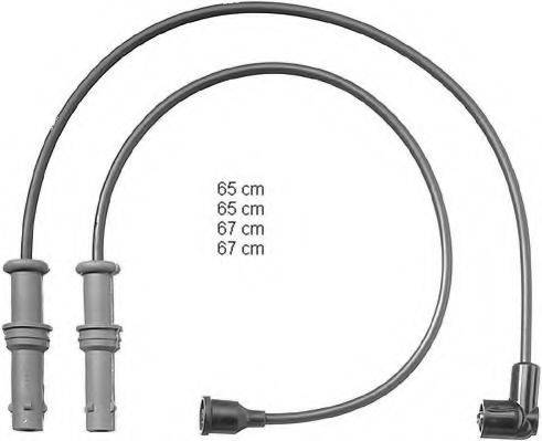 BERU ZEF1108 Комплект дротів запалювання