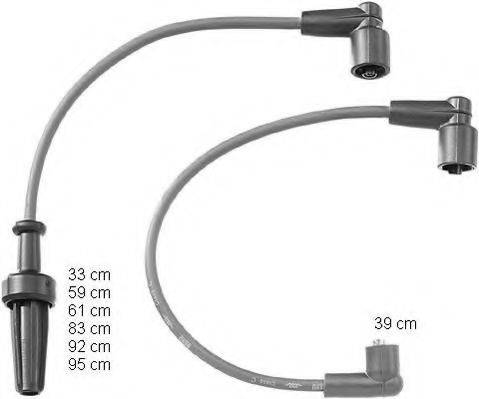 BERU ZEF1164 Комплект дротів запалювання