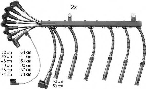 BERU ZEF1176 Комплект дротів запалювання