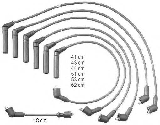 BERU ZEF1328 Комплект дротів запалювання