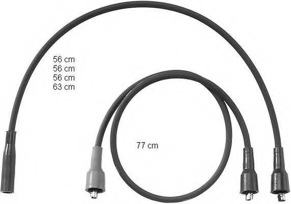 BERU ZEF762 Комплект дротів запалювання