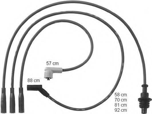 BERU ZEF789 Комплект дротів запалювання