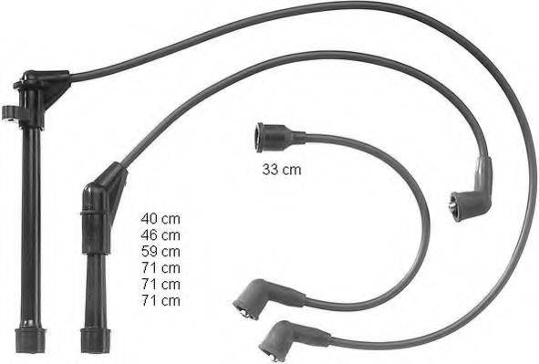 BERU ZEF893 Комплект дротів запалювання