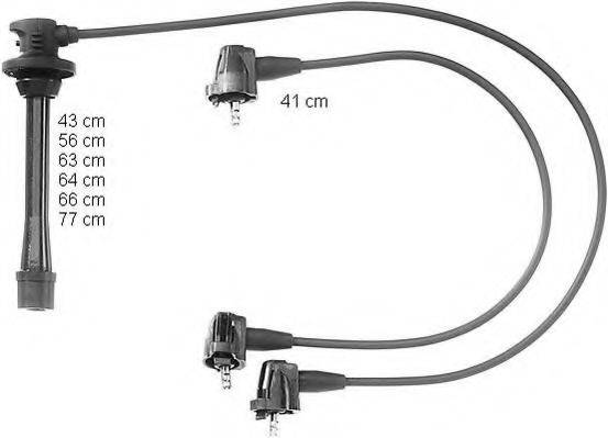BERU ZEF919 Комплект дротів запалювання