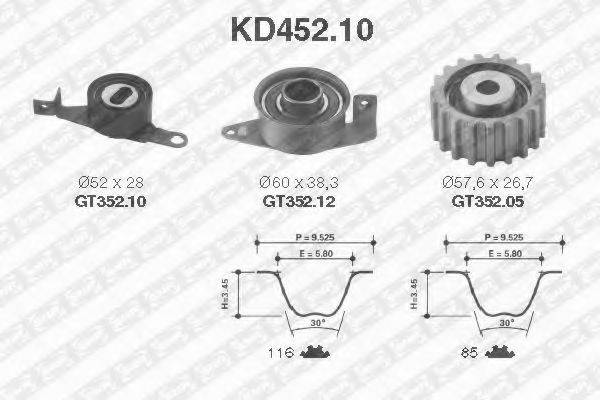 SNR KD45210 Комплект ременя ГРМ