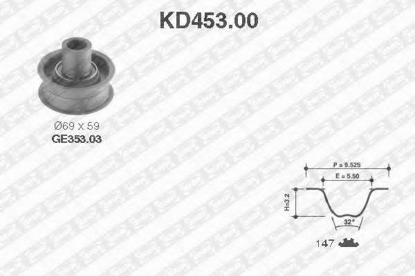 SNR KD45300 Комплект ременя ГРМ