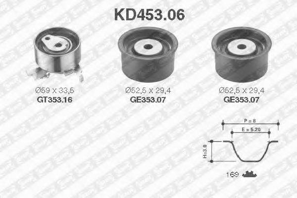 SNR KD45306 Комплект ременя ГРМ