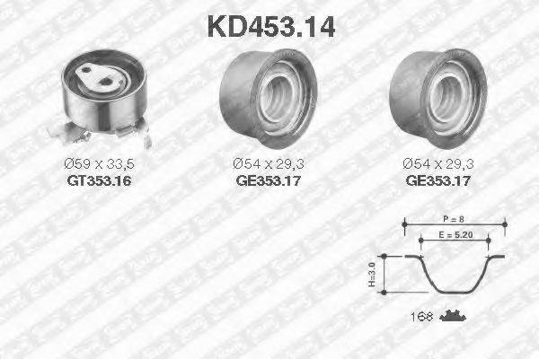 SNR KD45314 Комплект ременя ГРМ