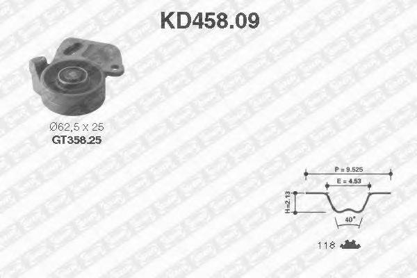 SNR KD45809 Комплект ременя ГРМ