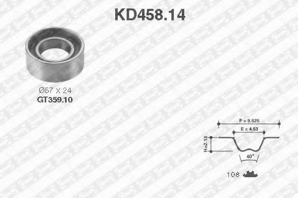 SNR KD45814 Комплект ременя ГРМ