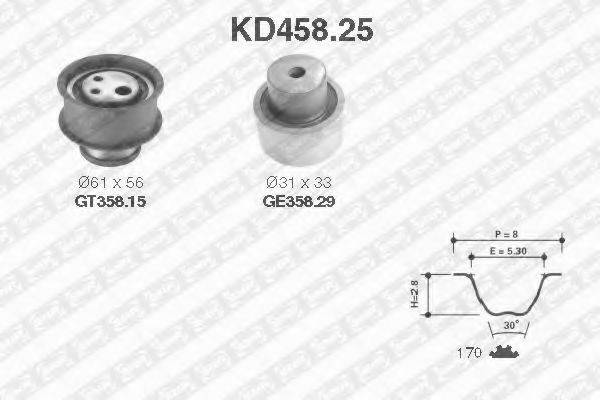 SNR KD45825 Комплект ременя ГРМ