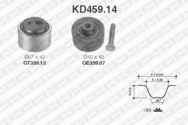 SNR KD45914 Комплект ременя ГРМ