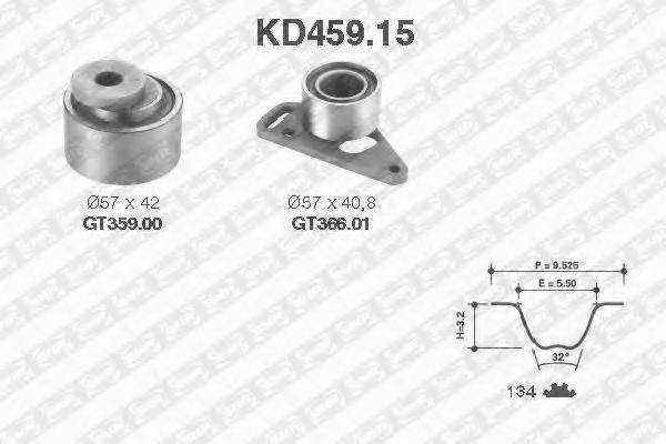 SNR KD45915 Комплект ременя ГРМ