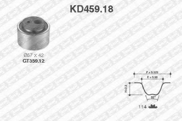 SNR KD45918 Комплект ременя ГРМ