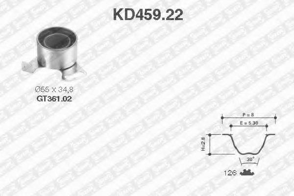 SNR KD45922 Комплект ременя ГРМ