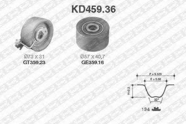 SNR KD45936 Комплект ременя ГРМ