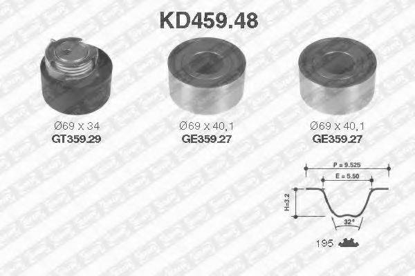 SNR KD45948 Комплект ременя ГРМ