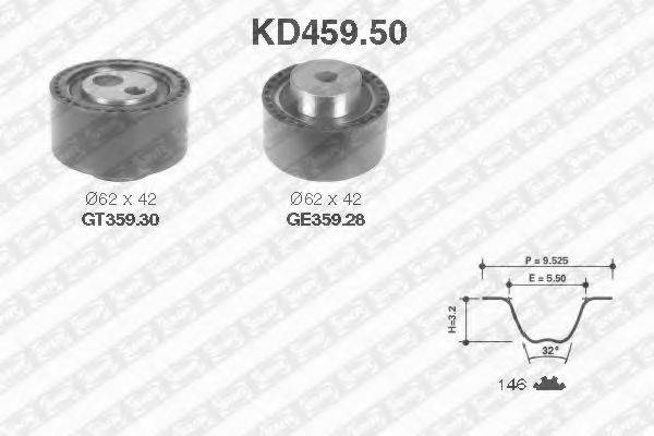 SNR KD45950 Комплект ременя ГРМ