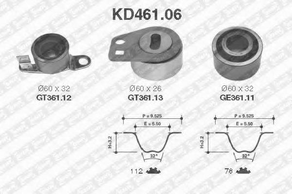 SNR KD46106 Комплект ременя ГРМ