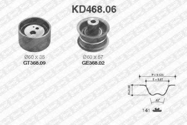 SNR KD46806 Комплект ременя ГРМ