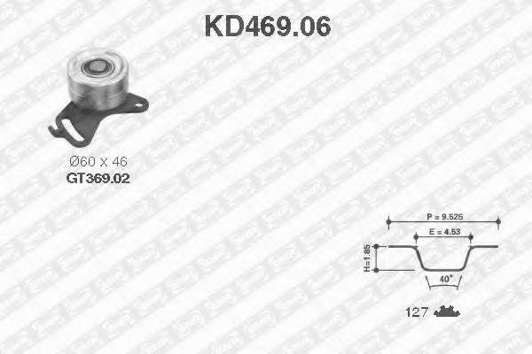 SNR KD46906 Комплект ременя ГРМ