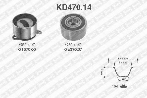 SNR KD47014 Комплект ременя ГРМ