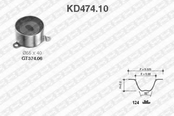 SNR KD47410 Комплект ременя ГРМ