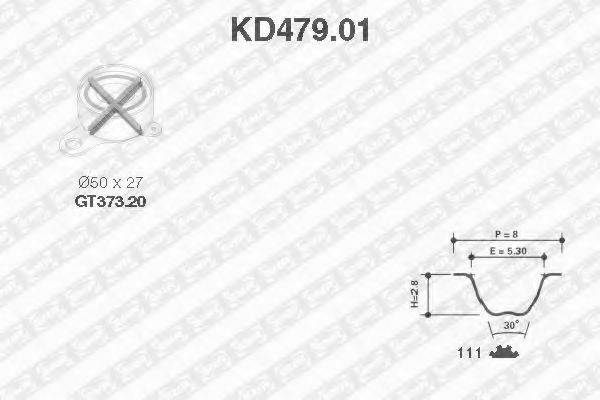 SNR KD47901 Комплект ременя ГРМ