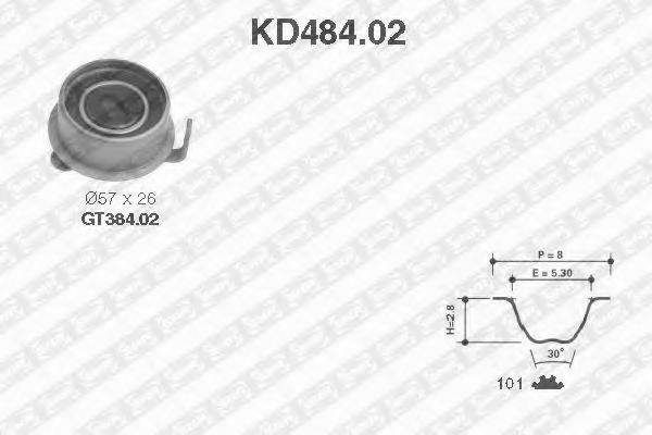 SNR KD48402 Комплект ременя ГРМ