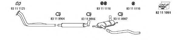 HJS VW1380 Система випуску ОГ