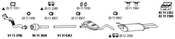 HJS VW395 Система випуску ОГ