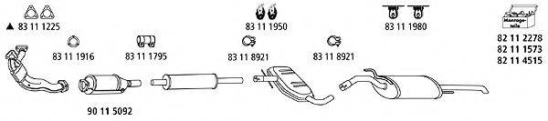 HJS VW1003 Система випуску ОГ