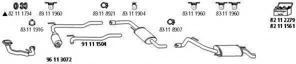 HJS VW1326 Система випуску ОГ