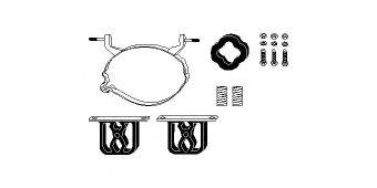 HJS 82129079 Монтажний комплект, система випуску