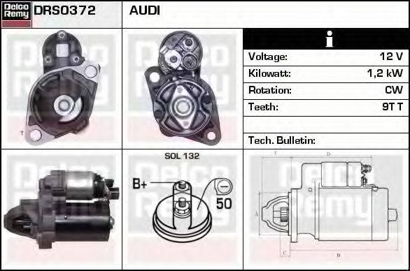 DELCO REMY DRS0372 Стартер