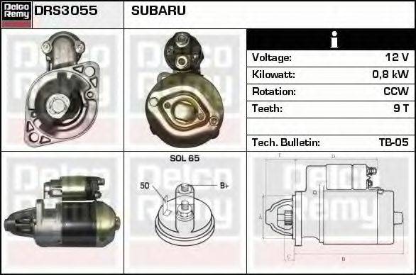 DELCO REMY DRS3055 Стартер