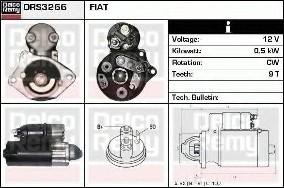 DELCO REMY DRS3266 Стартер