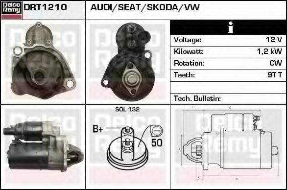 DELCO REMY DRT1210 Стартер