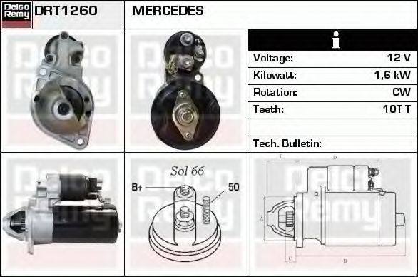 DELCO REMY DRT1260 Стартер