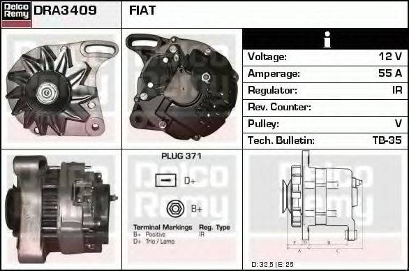 DELCO REMY DRA3409 Генератор