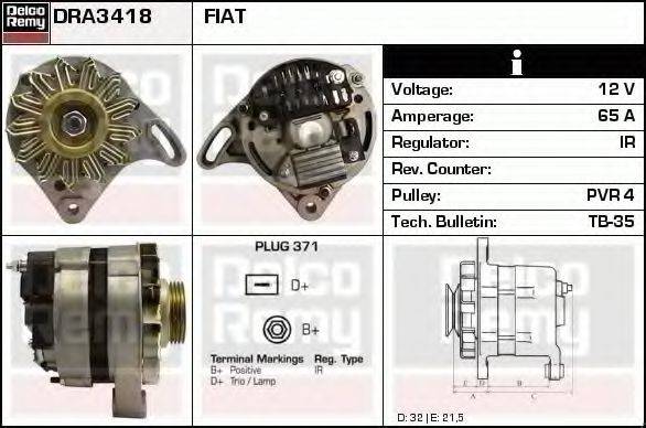 DELCO REMY DRA3418 Генератор