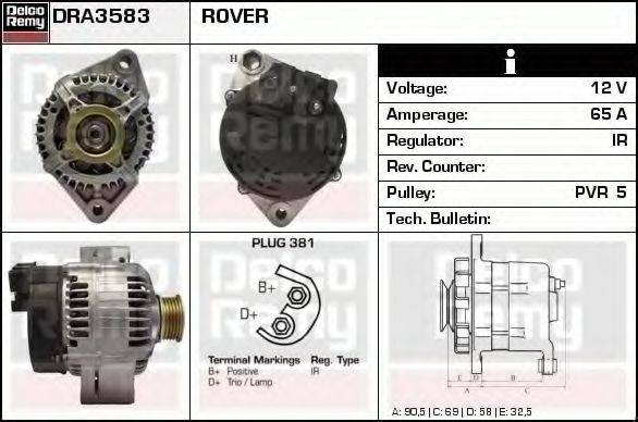 DELCO REMY DRA3583 Генератор